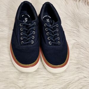 Sperry Top-sider Navy Blue Canvas Sneakers 7.5